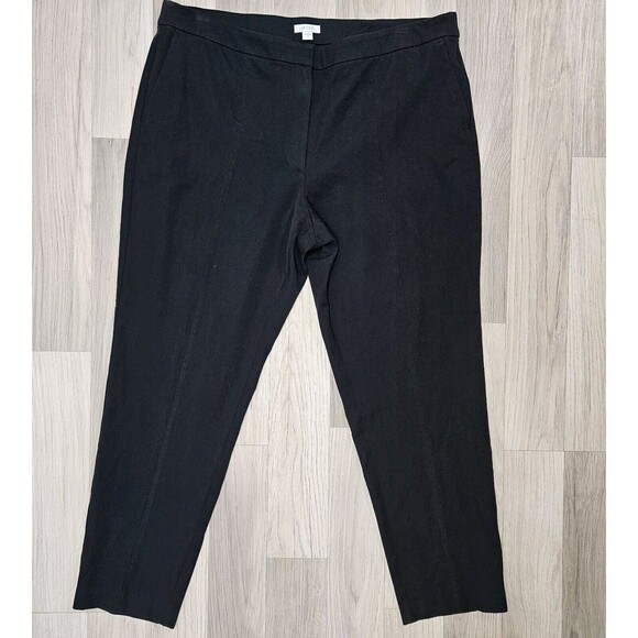 J. JILL Womens Black Premium Bi Stretch Slim Straight Leg Chino Pants Size 18 - Picture 2 of 10